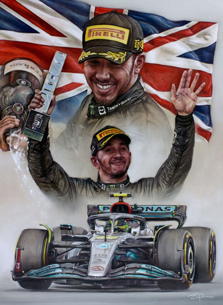 Silverstone Podium - 2022 - Lewis Hamilton 